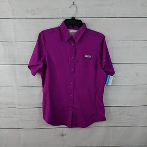 Columbia Crystal Springs Short Sleeve SPF Shirt M
